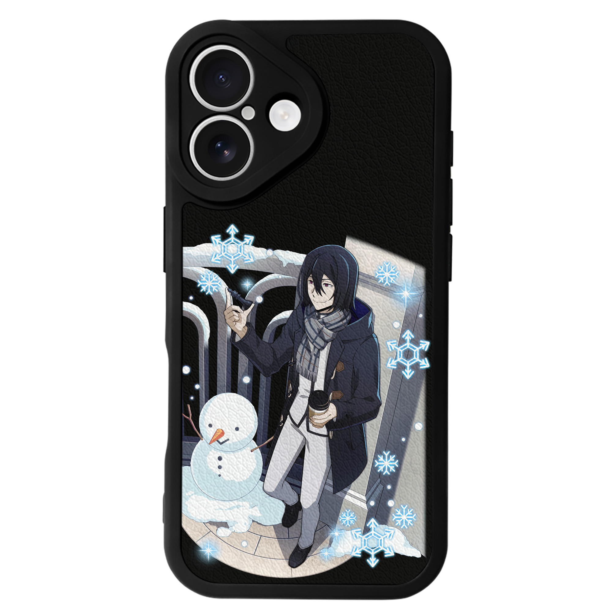 （画像用） 文豪ストレイドッグス Bungo Stray Dogs 【iPhone 16シリーズ対応】シリコンスマホケース（レザー調） 材質：シリコン